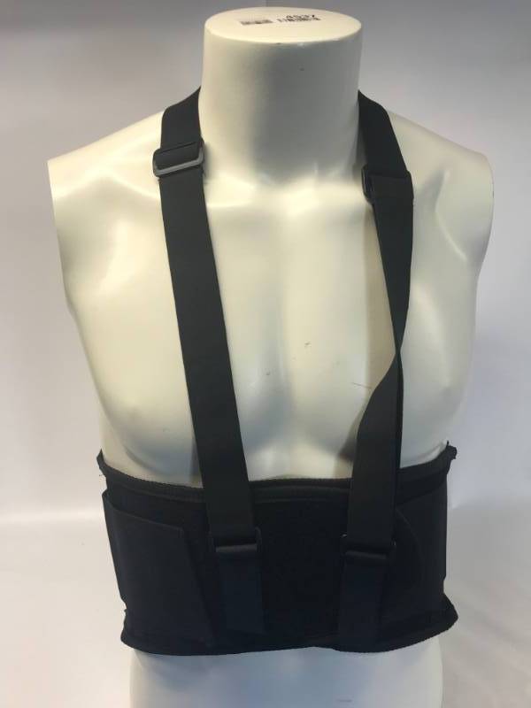 lot 3132 image: UNIVERSAL WAIST BACK SUPPORT BELT - BLACK