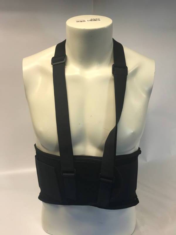 lot 3134 image: UNIVERSAL WAIST BACK SUPPORT BELT - BLACK