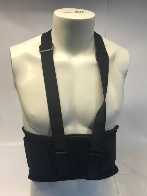 lot 3139 image: UNIVERSAL WAIST BACK SUPPORT BELT - BLACK