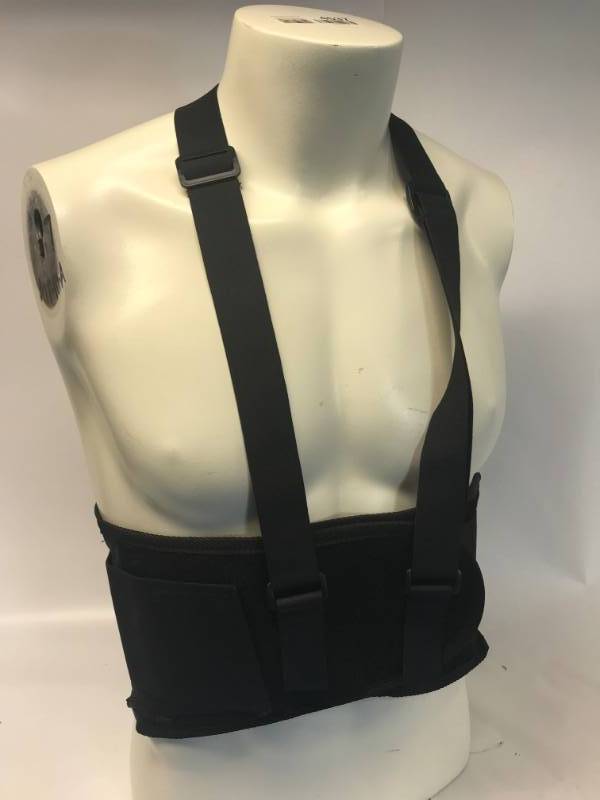 lot 3140 image: UNIVERSAL WAIST BACK SUPPORT BELT - BLACK