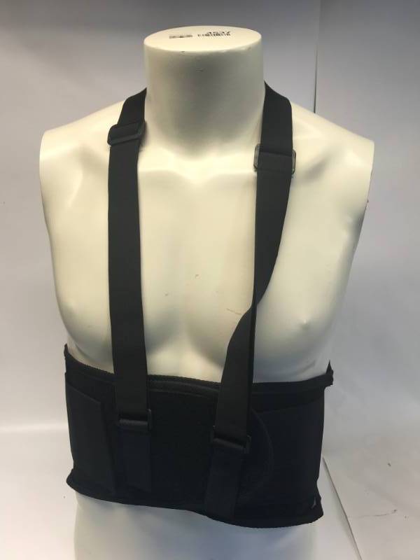 lot 3143 image: UNIVERSAL WAIST BACK SUPPORT BELT - BLACK