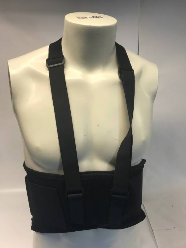 lot 3144 image: UNIVERSAL WAIST BACK SUPPORT BELT - BLACK
