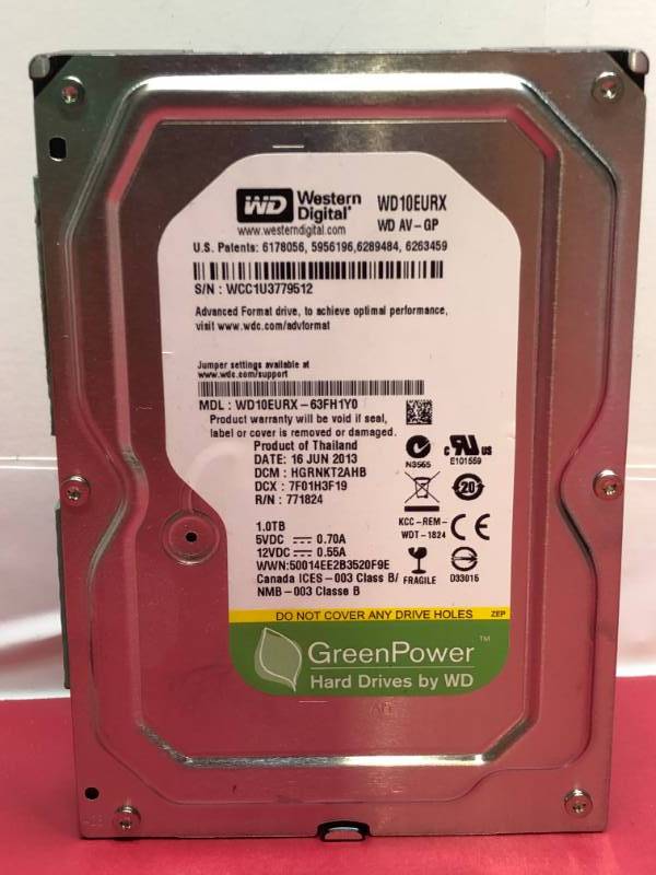lot 3179 image: WESTERN DIGITAL 1TB HARDRIVE