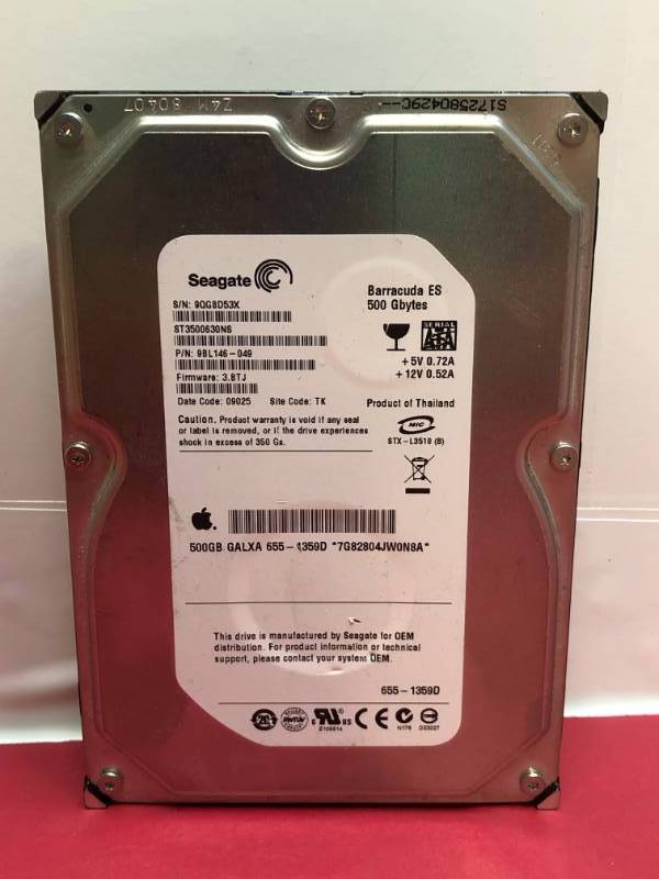 lot 3181 image: SEAGATE 500GB HARDRIVE