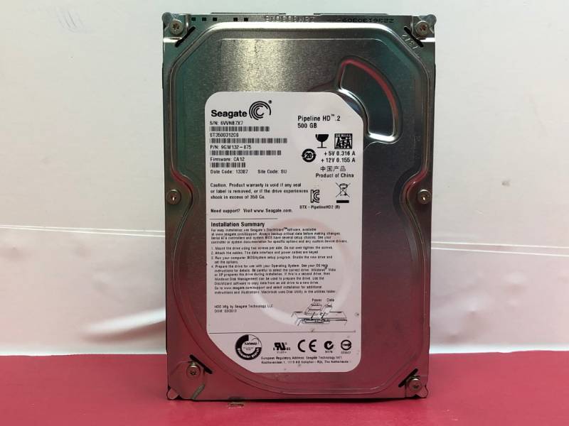 lot 3185 image: SEAGATE  3.5HDD 500GB HARDRIVE
