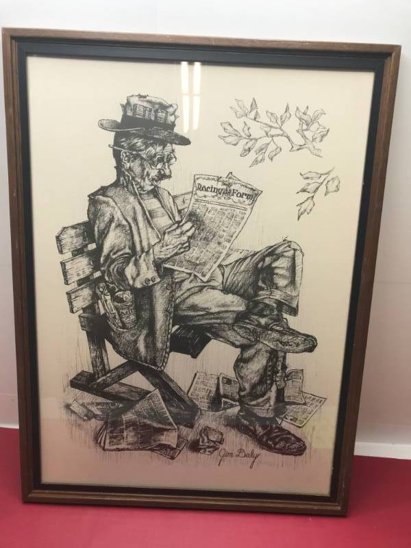 lot 3016 image: VINTAGE JIM DALY PICTURE FRAME
