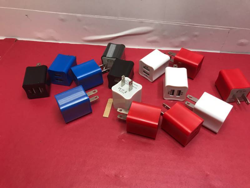 lot 3034 image: LOT OF WALL CHARGERS FOR CELL PHONES