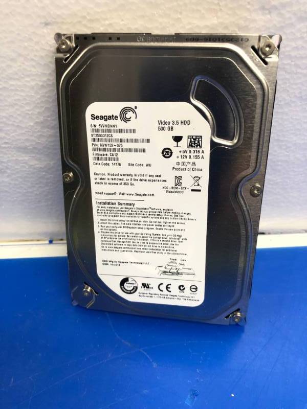 lot 3202 image: SEAGATE  3.5HDD 500GB HARDRIVE