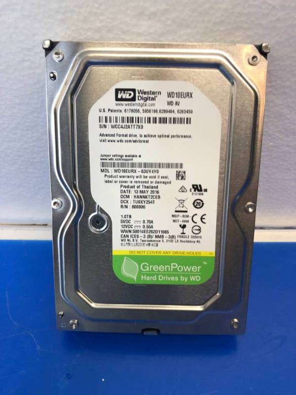 lot 3205 image: WESTERN DIGITAL 1TB HARDRIVE