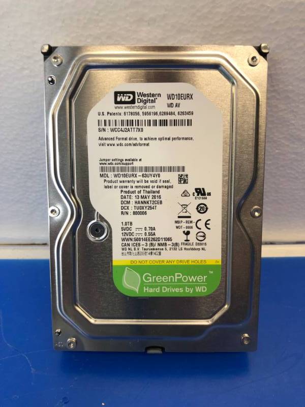 lot 3208 image: WESTERN DIGITAL 1TB HARDRIVE
