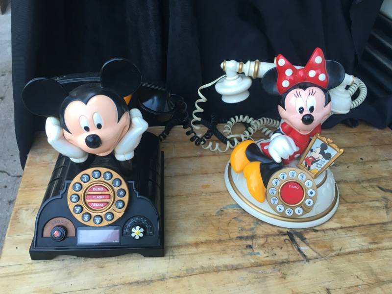 lot 1042 image: VINTAGE DISNEY PHONES