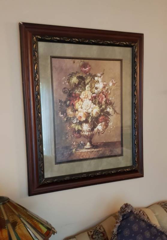 lot 1291 image: Framed Still Life Print
