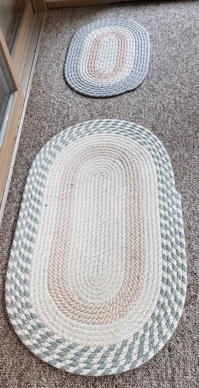 lot 3099 image: Pair of Braided Rugs