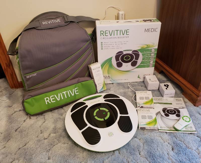 lot 3126 image: REVITIVE Medic Circulation Booster with Storage Carrying Bag and Accessories - New