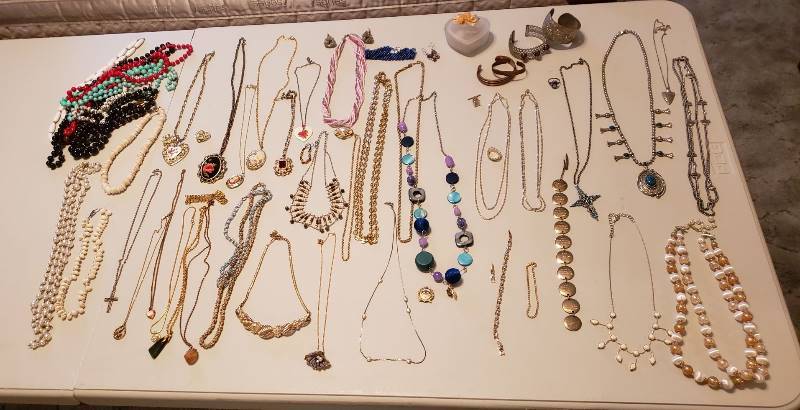 lot 3142 image: Large Lot of Jewelry - some are marked sterling