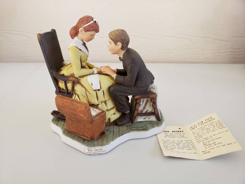 lot 3308 image: Norman Rockwell - The Secret - The Adventures of Huckleberry Finn 1979
