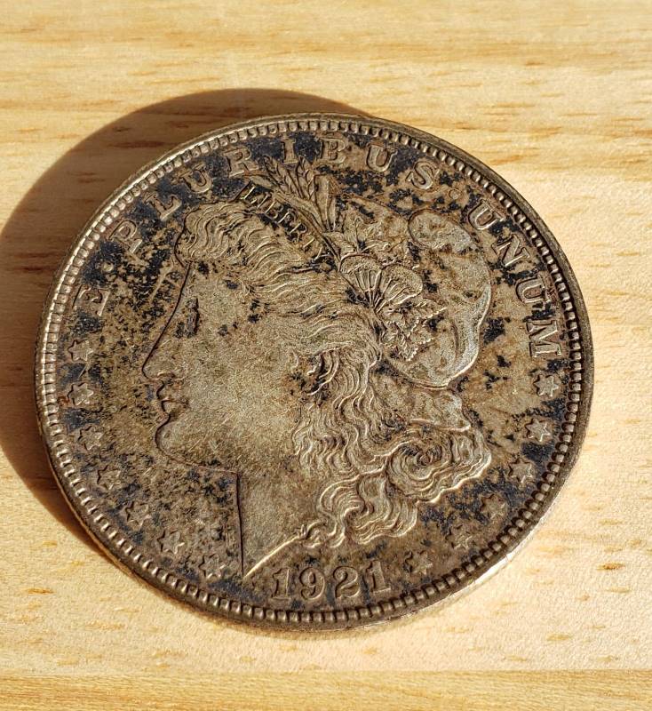 lot 3314 image: 1921 - D Morgan Silver Dollar