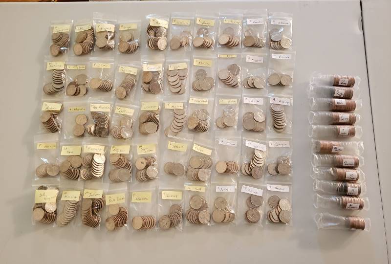 lot 3320 image: Uncirculated State Quarters $200.50 Value