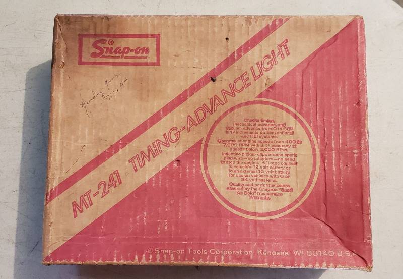 【タイムセール】×NielsBennett PROSHELLADV Snap-on MT-241 Timing-Advance Light with Box | NE Estate Auction