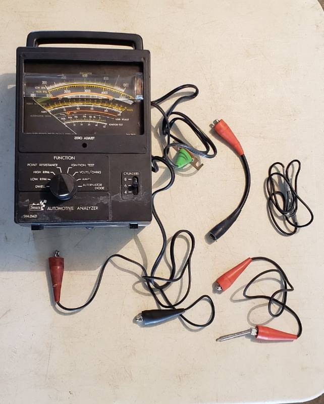 lot 2311 image: Sears Automotive Analyzer- Model 244.21421 with Accessories 0
