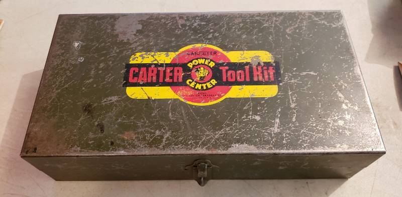 lot 2335 image: 1950S - 1960S VINTAGE CARTER CARBURETOR CARBURETER POWER CENTER TOOL KIT
