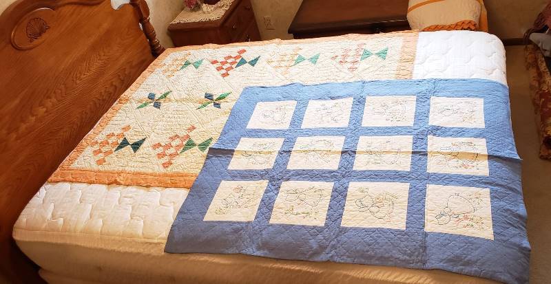 lot 2367 image: Lot of (2) Handmade Quilts