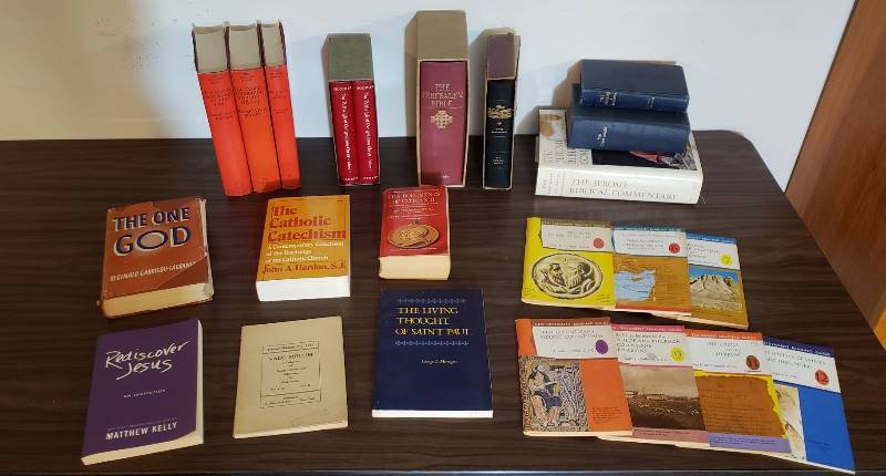 lot 2441 image: Lot of Religious Books - includes a few Bibles