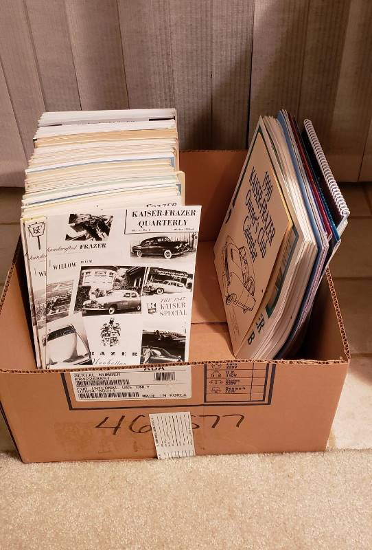 lot 2639 image: 1990 - 2018 Kaiser Frazer Owners Club Calendars and 1959 - 2018 Quarterly