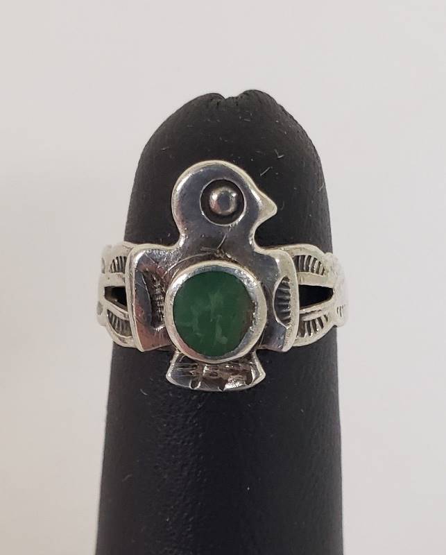 lot 2843 image: Sterling Ring - Size 3