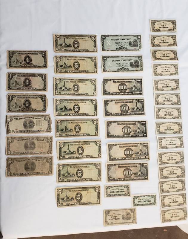 lot 2863 image: Lot of Japanese Government Bills