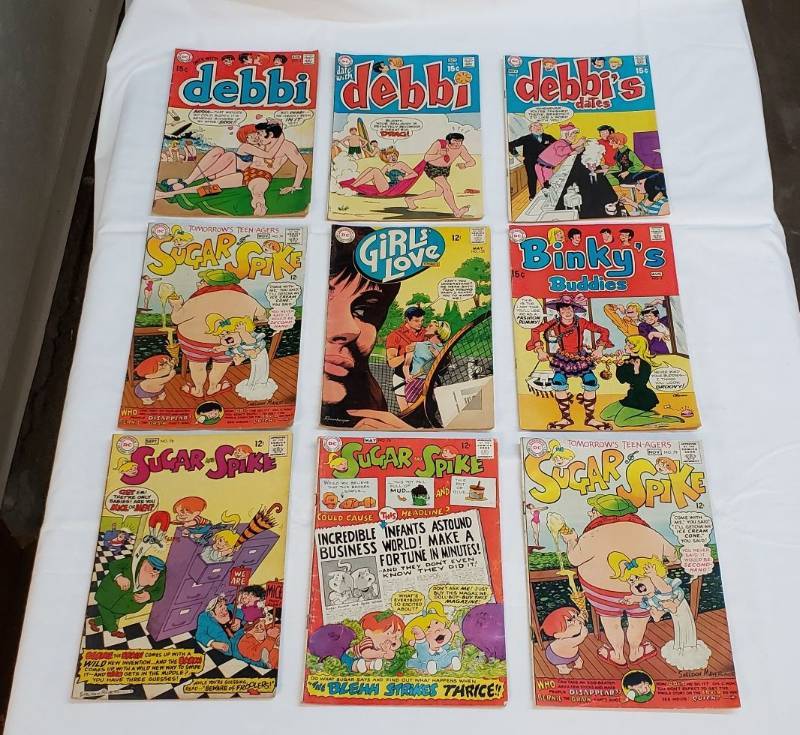 lot 2872 image: Lot of Vintage DC National Comics Comic Books (9 Total)