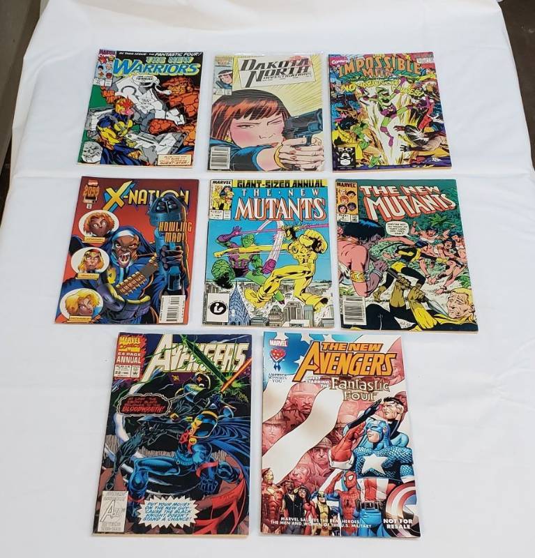 lot 2876 image: Lot of Vintage Marvel Comic Books (8 Total)