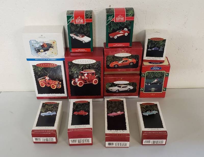lot 2915 image: Hallmark Keepsake Ornament - Vehicle Collection - 13 total