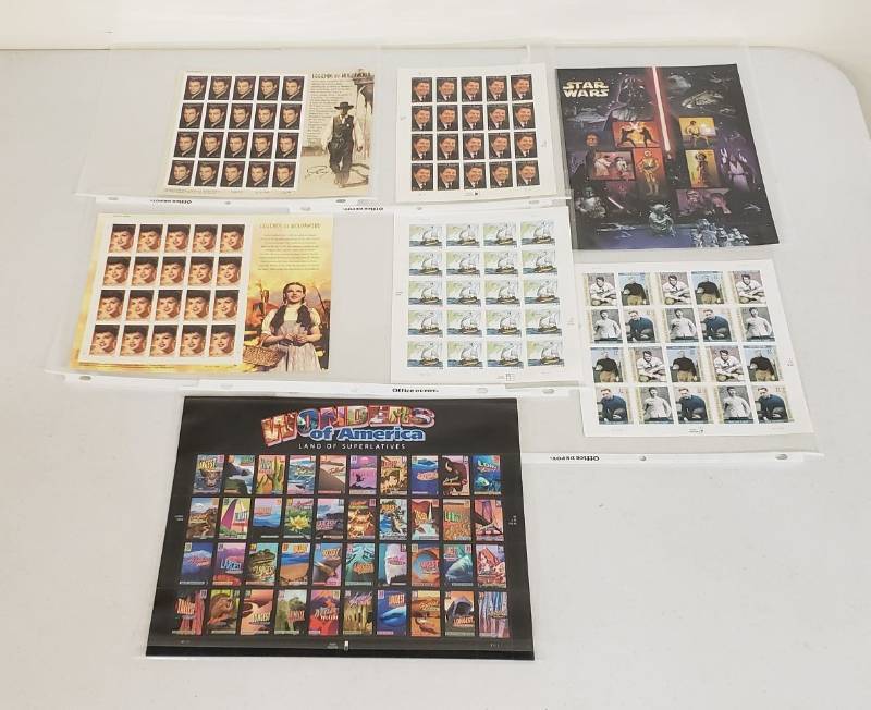 lot 2944 image: Lot of Collector Postage Stamps - 7 sets - Face Value of $60.95