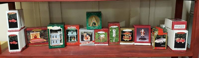 lot 2972 image: Lot of Hallmark Keepsake Ornaments - Lighted Ones, Pedal Trucks and Others