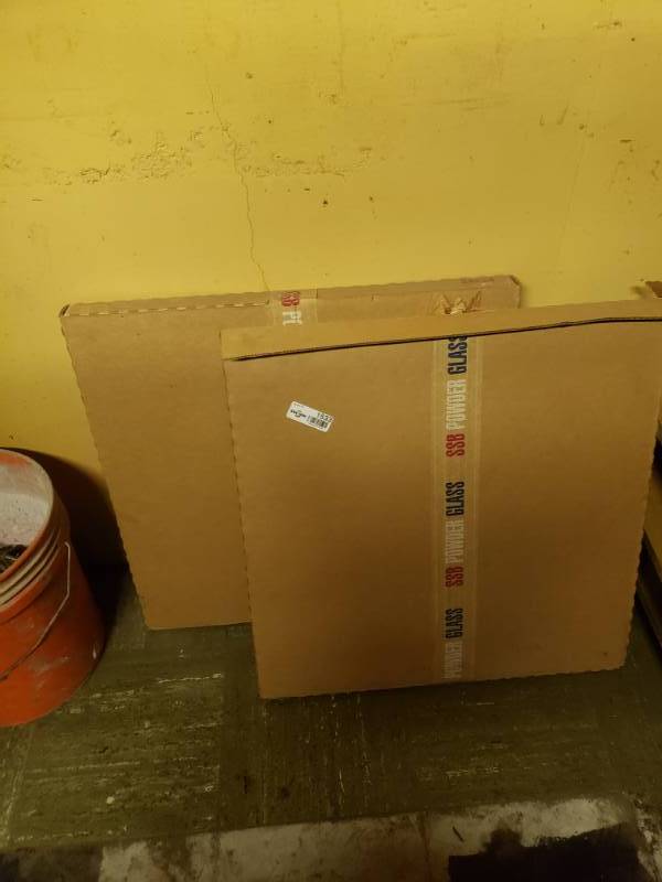 lot 1533 image: 2 cases of new 24 x 24 glass