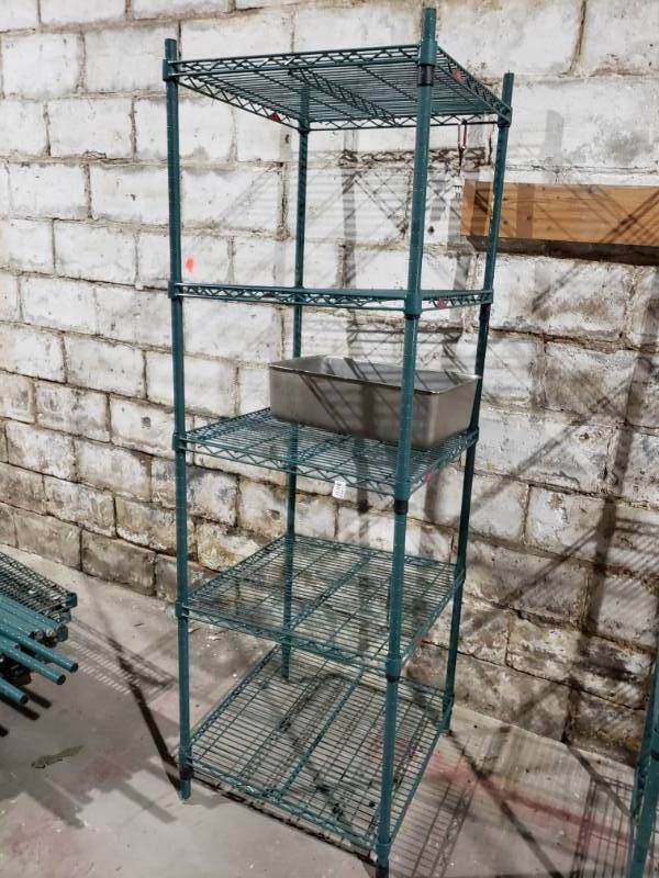 lot 1468 image: Coated metro style rack