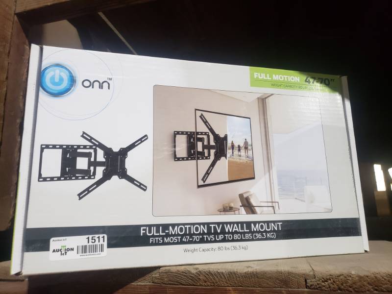 lot 1511 image: New- ONN full motion TV wall mount