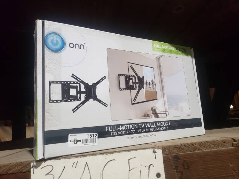 lot 1512 image: New- ONN full motion TV wall mount