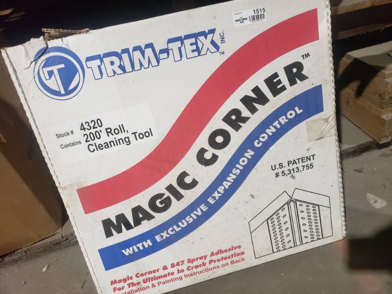 lot 1515 image: Trim Tex box- magic corner drywall corners
