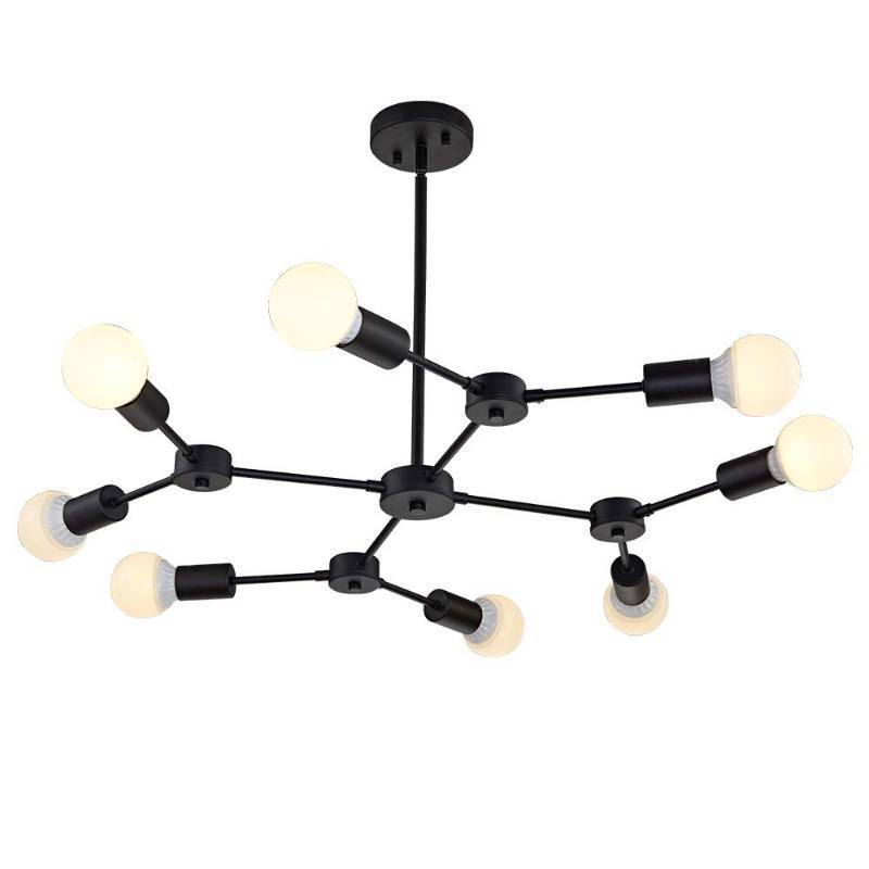 Melucee Semi Flush Mount Ceiling Light Black 8 Sputnik Melucee Semi Flush Mount Ceiling Light Black 8 Sputnik