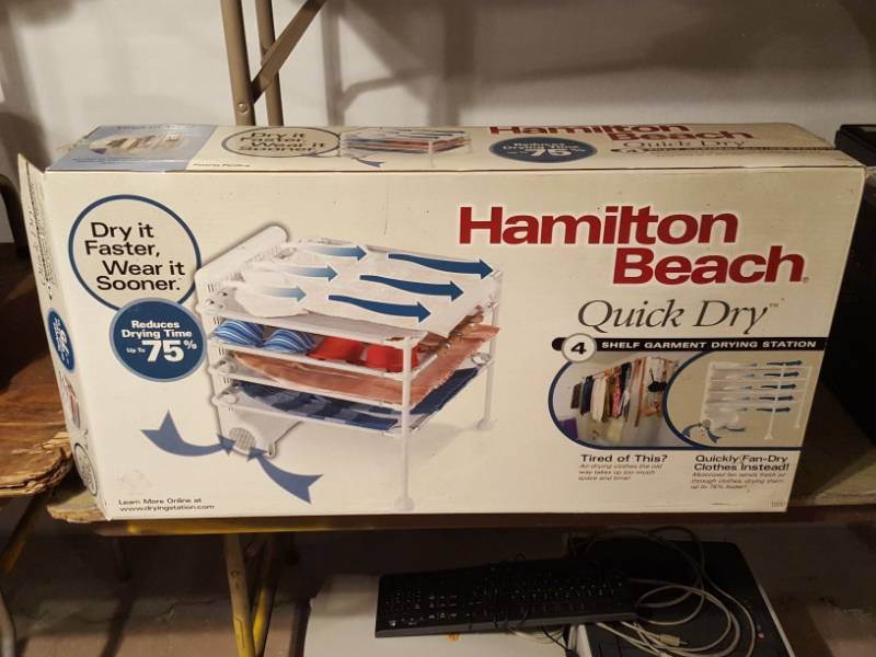 lot 3362 image: Hamilton Beach quick dry garment drying station