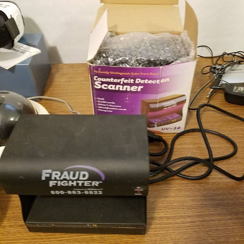 lot 3312 image: 2 counterfeit detection scanners