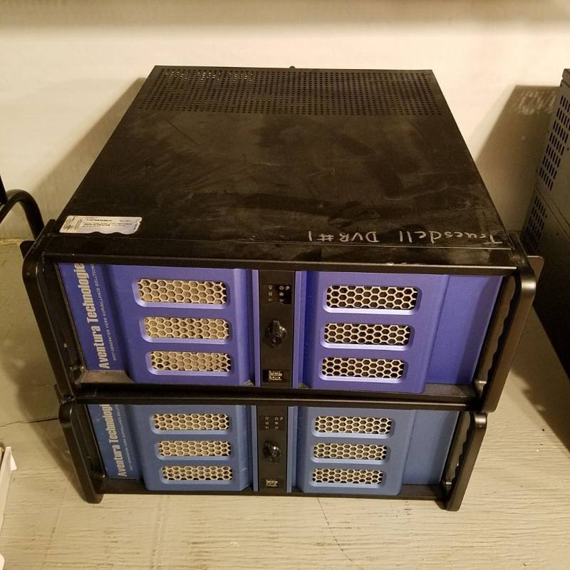 lot 3336 image: Lot of 2 Adventura Technologies DVRs, iCBL-Adapt-16V16A, These DVRs record 16 channels of Video and Audio. Each unit has a Dualcore processor at 2.5GHz with 1 GB DDR2 ram. Hard Drives were removed for security reasons