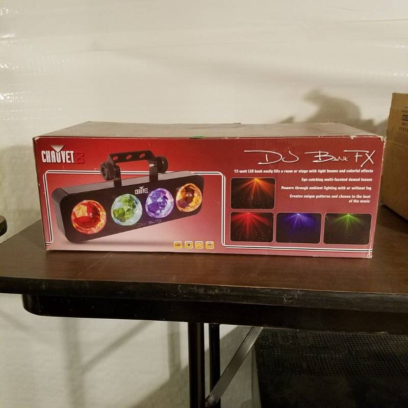 lot 3337 image: Chauvet Lighting DJ Bank FX Lightweight, Compact Effect DJ Lighting System