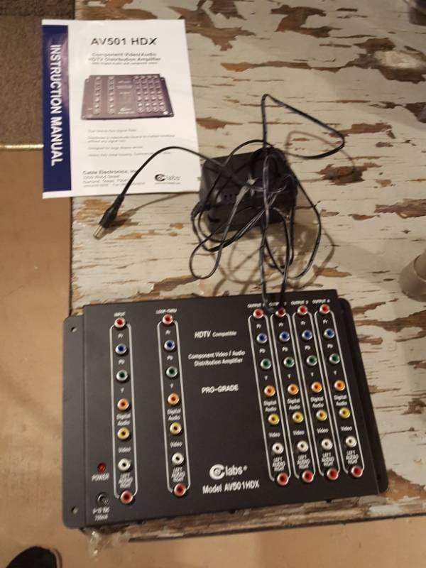 lot 3375 image: AV 501hd X component HDTV distribution amplifier