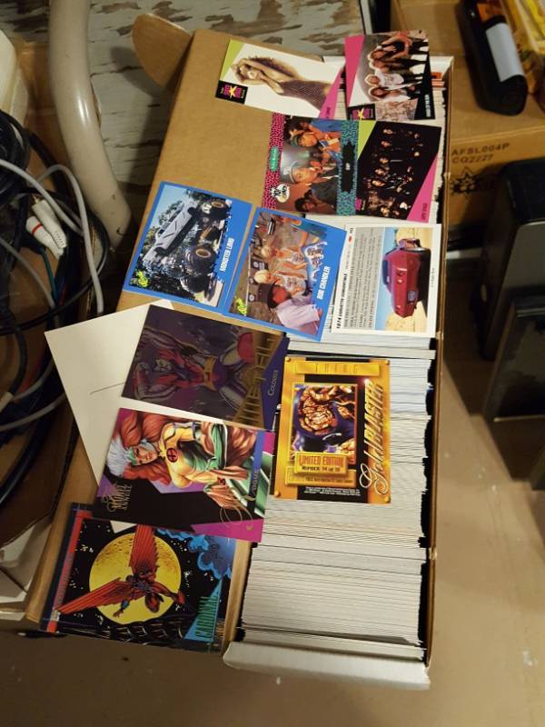 lot 3383 image: box of non-sports cards