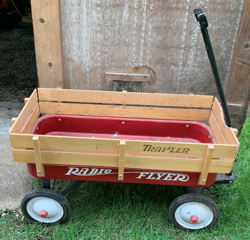 Radio flyer wagon wooden cheap side rails