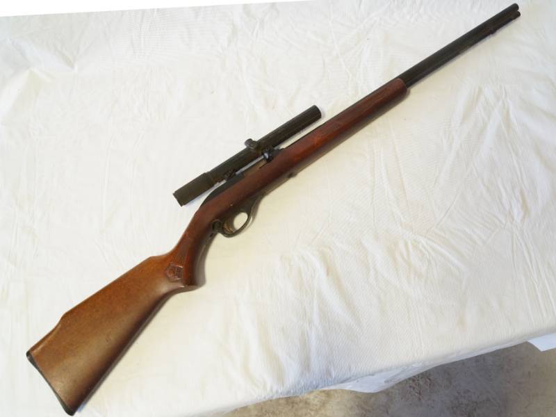 lot 7134 image: Marlin .22 Long Rifle - Semi-Auto with Scope - Glenfield M#60