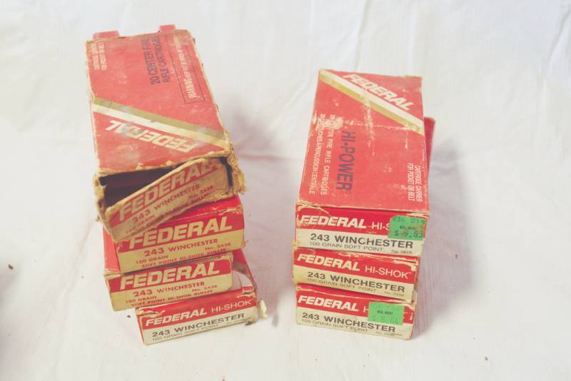 lot 7157 image: Lot of 243 Winchester Ammo